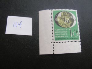 GERMANY 1950 MNH SC B318 CORNER MARGIN XF $30 (114)