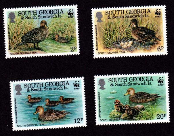 South Georgia # 162-165 Mint WWF!