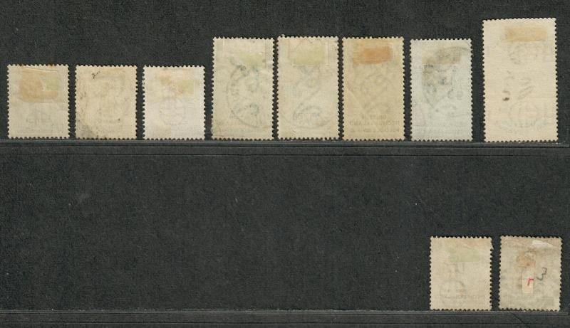 Bechuanaland Sc#11-21 Used/F-VF, Partial Set, 21 Pen Cancel, Cv. $553.75