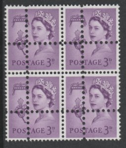 JERSEY 1967 REGIONAL 3d block of 4 with DOUBLE PERFORATIONS