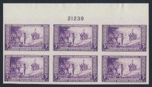 755,MNH plate # 21239