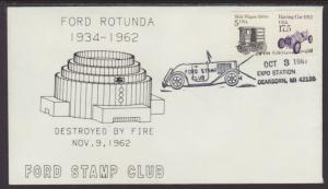 Ford Rotunda 1987,Ford Stamp Club Cover BIN