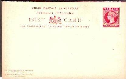 Tobago 1d+1d QV UPU Reply Post Card Postal Stationary MINT As Per Scan # A01-...