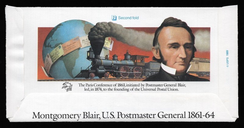 #UC62 39c Montgomery Blair & Abraham Lincoln, Unused **ANY 5=FREE SHIPPING**