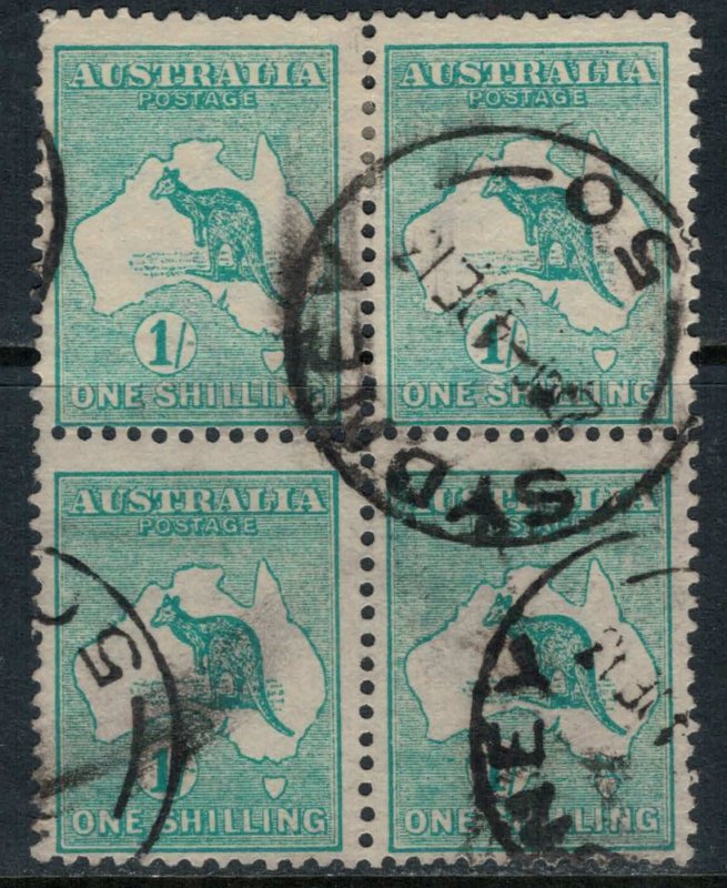 Australia #10  Block of 4  CV $116.00+