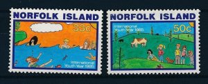 [117118] Norfolk Island 1985 Int. Youth year children's paintings  MNH