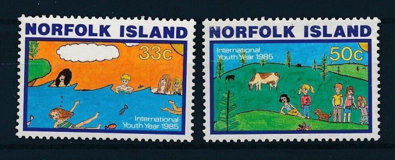 [117118] Norfolk Island 1985 Int. Youth year children's paintings  MNH