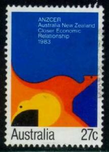 Australia #863 ANZCER Agreement, used (0.35)