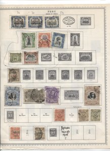 STAMP STATION PERTH Peru #Around 120 Stamps on Paper Mostly Used/Mint Unchecked