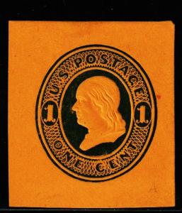 #U111 Franklin Cut Square (Orange) -  Mint