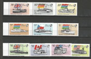 Gambia MNH 1253-62 Riverboats 1992