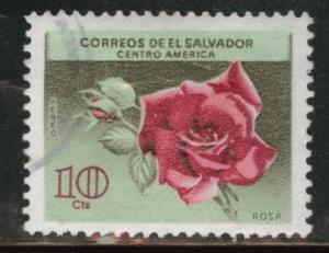 El Salvador Scott C215 Used 1965 flower stamp