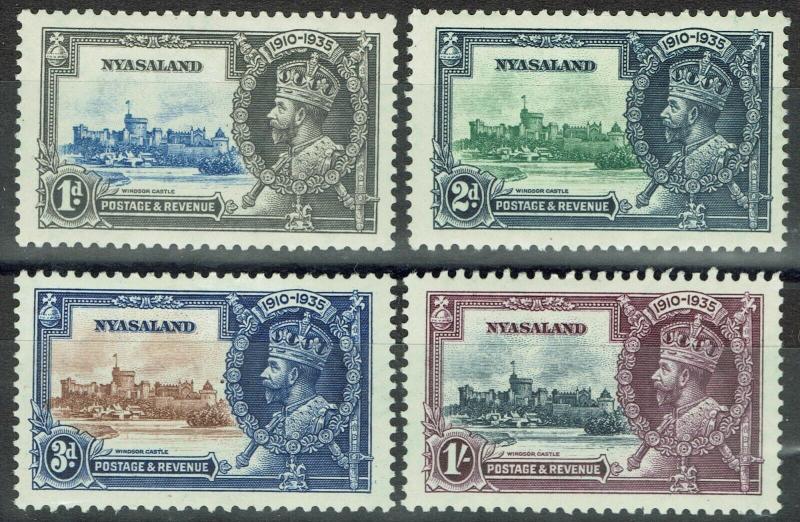 NYASALAND 1935 KGV SILVER JUBILEE SET 