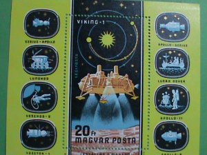 HUNGARY STAMP:1976-THE VIKING-SPACE SHIP-MINT STAMP S/S VERY RARE