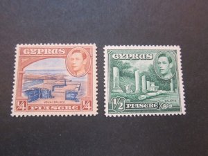 Cyprus 1912 Sc 143-44 MNH