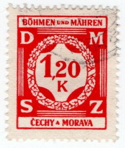 (I.B) Czechoslovakia Revenue : Duty Stamp 1.20K (Bohemia & Moravia)