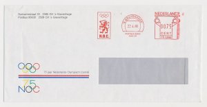 Meter cover Netherlands 1988 N.O.C. - Dutch Olympic Committee - 75 Years