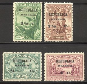 Inhambane Scott 56,58-59,61 Unused HROG -1913 Port. Africa Surcharges -SCV $6.75