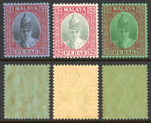 Perak SG119/21 1938 Top Values Fine U/M Cat 850 Pounds