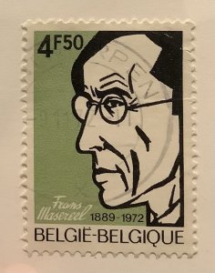 Belgium 1972 Scott 833 used - 4.50fr,   Frans Masereel