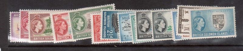 Solomon Islands #89 - #105 VF Mint Set