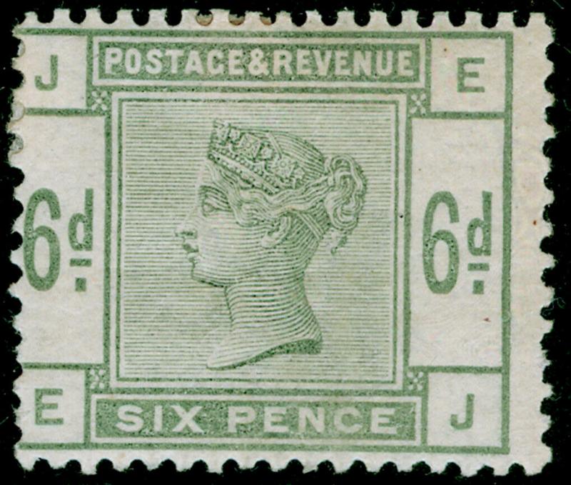 SG194, 6d dull green, M MINT. Cat £625. EJ