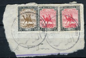 EAST AFRICA PROTECTORATE; 1940s early Camel Rider issues on POSTMARK PIECE