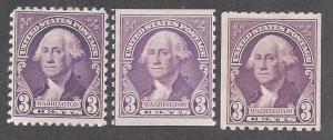 720-722 Mint,OG,LH... SCV $4.60