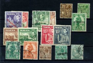 MALTA 1885/1949 Used mh+Few mnh(Apx 120+Items) (RAZ 553