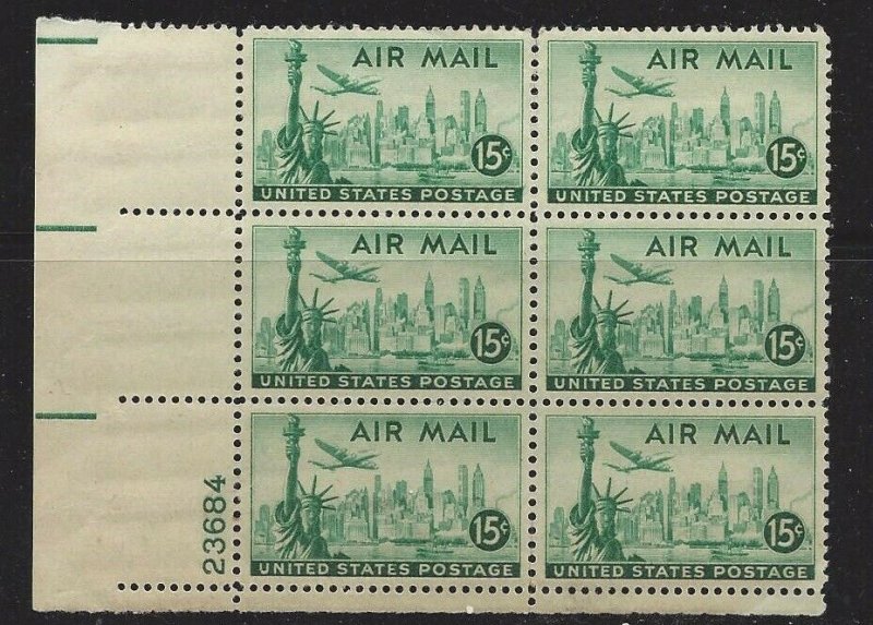 United States Air Mail Plate Blocks