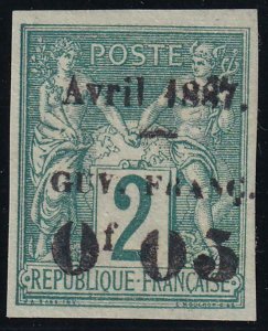 French Guiana 1886 SC 1 NGAI Stamp 
