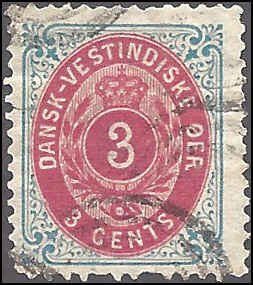 Danish West Indies 6a Used... SCV $50.00