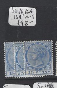 TOBAGO (PP2005B) QV   2 1/2D  SG 16, 16A, 16B    MOG