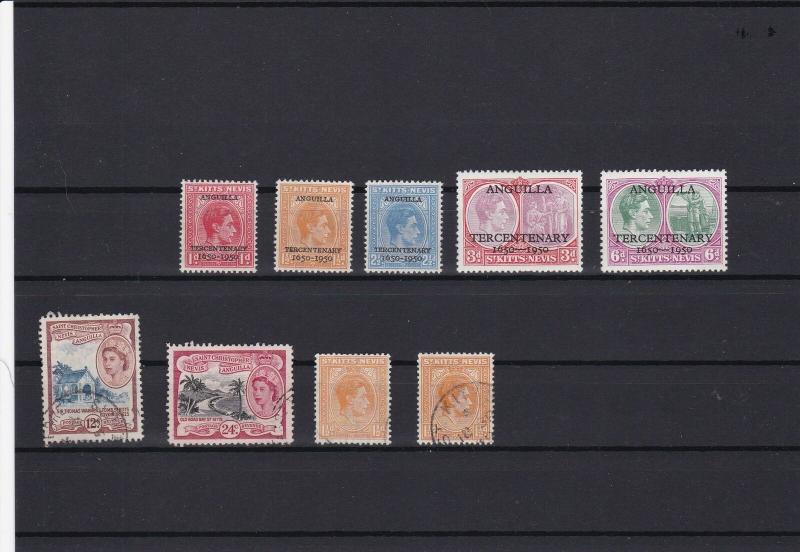 st kitts nevis anguilla overprints stamps   ref r12005