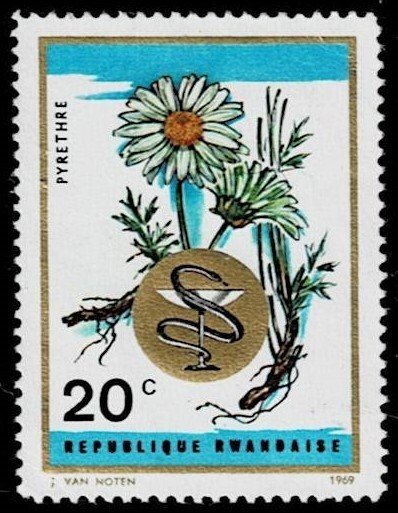 1966-1972 Group of 30 Used Stamps o Rwanda