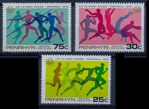 1976 Penrhyn Island 83-85 1976 Olympic Games in Montreal  4,00 €