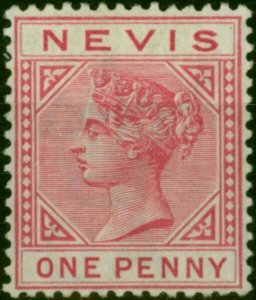 Nevis 1884 1d Carmine SG27a Fine & Fresh VLMM