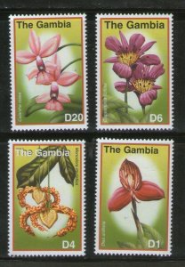 Gambia MNH 2457-60 Flowers Of Gambia 2001