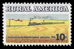 PCBstamps   US #1506 10c Rural American - Wheat, MNH, (53)