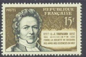 FRANCE  864 MNH 1958 LOUIS JACQUES THENARD-CHEMIST