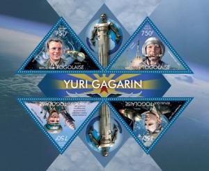 TOGO 2013 SHEET GAGARIN SPACE ASTRONAUTS tg13421a