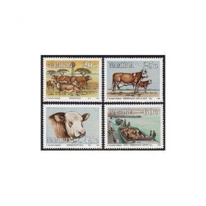 Namibia 730-733, MNH. Michel 739-742. Simmentaler Cattle in Namibia, 100, 1993.