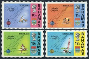 Bahamas 335-338, 338a, MNH. Mi 340-343,Bl.5. Olympics Munich-1972. Sailing,Jump,