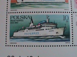 POLAND-1986 WORLD FAMOUS MODEM CRUISES SHIPS MNH  SHEET-VERY FINE-