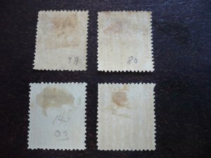 Stamps - Cuba - Scott# 132,137,145,148 - Mint Hinged Partial Set of 4 Stamps