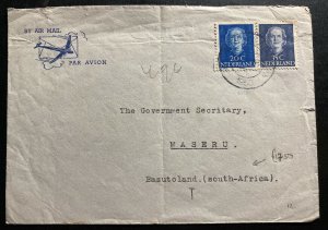 1950 Kerkrade Netherlands Airmail cover To Maseru Basutoland