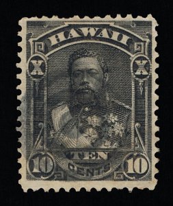 VERY NICE GENUINE HAWAII SCOTT #40 F-VF USED 1882 BLACK ON WOVE PAPER 18967