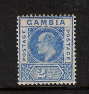 Gambia #31 (SG #48a) Mint Fine - Very Fine Original Gum Hinged Glover Flaw Var