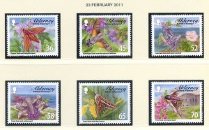 Alderney 2010 Hawk Moths Set SGA415/A420 Unmounted Mint