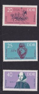 German Democratic Republic DDR #688-690 MNH 1964 anniversaries